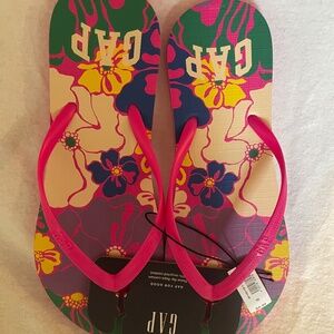 Gap colorful size 10 flip flops New